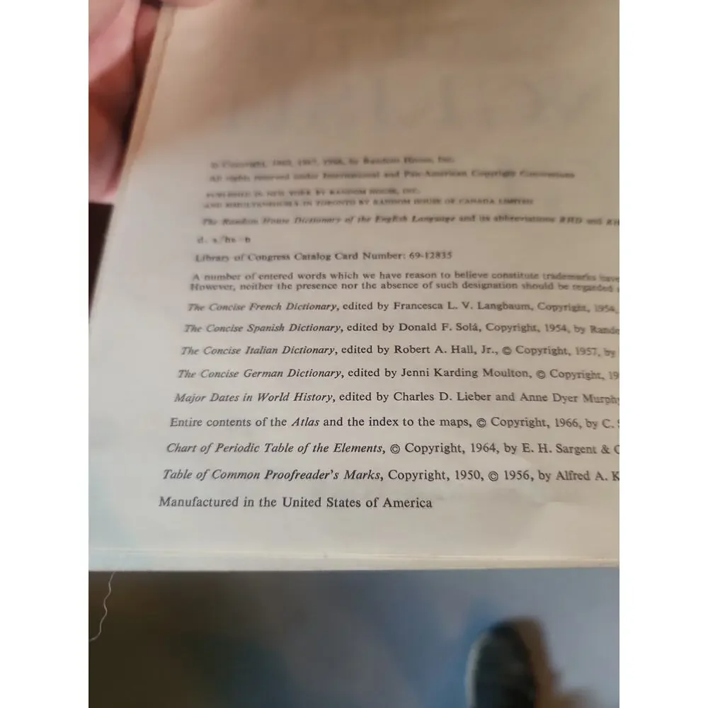 The Random House Dictionary of the English Language